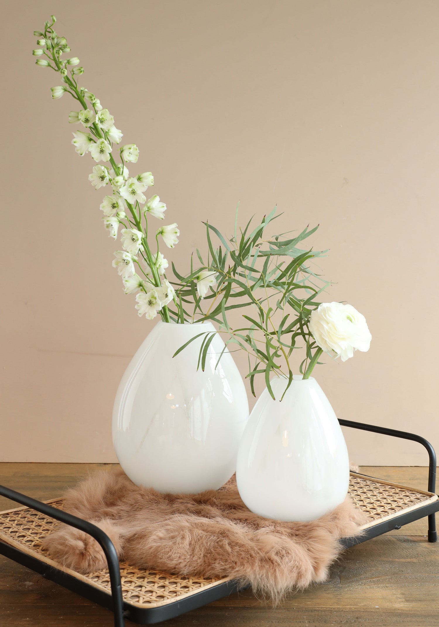 Vaas Lily wit D 16 H 23 cm