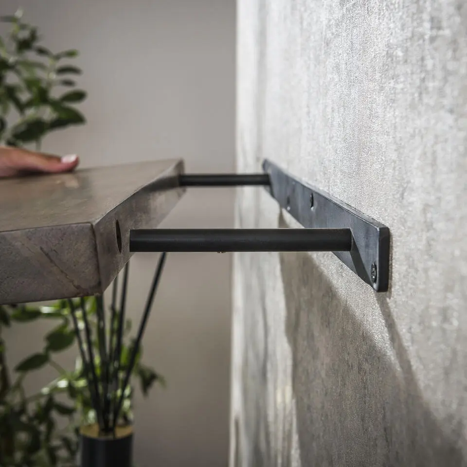 Hoyz Collection - Wandplank Carve 90cm - Massief Acacia Bruin