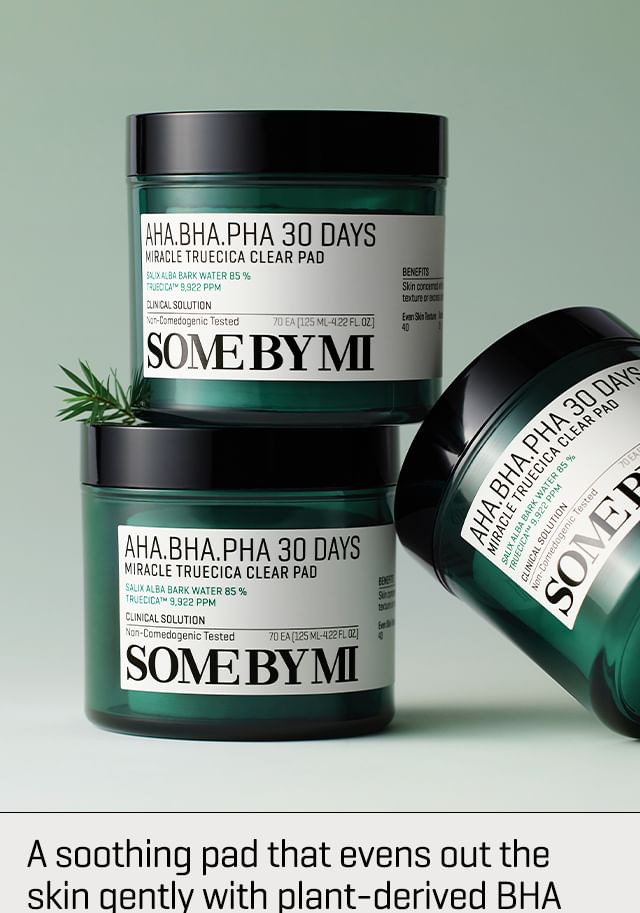 SOME BY MI - AHA, BHA, PHA 30 Days Miracle Truecica Clear Pad