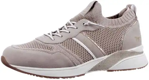 Mustang beige 1358-321 - maat 44 sneaker beige - maat 44 Calandschoen
