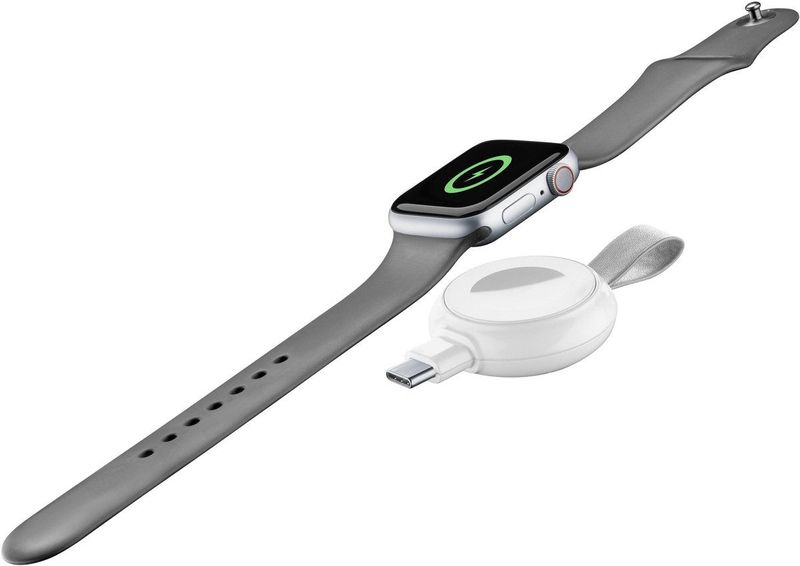 cellularline - Apple Watch Power Pill - Magnetische Oplader - Compact - Inclusief USB-C naar USB-adapter