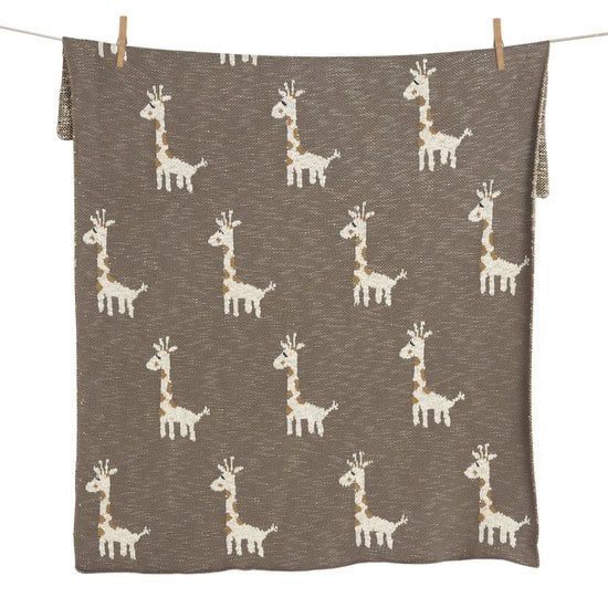 Tricot couverture XL   Girafe        80 x 100 cm   de               Quax