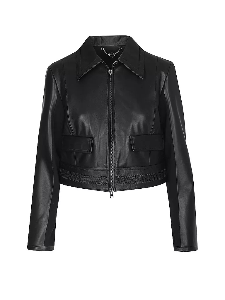 MARC CAIN Lederjacke schwarz