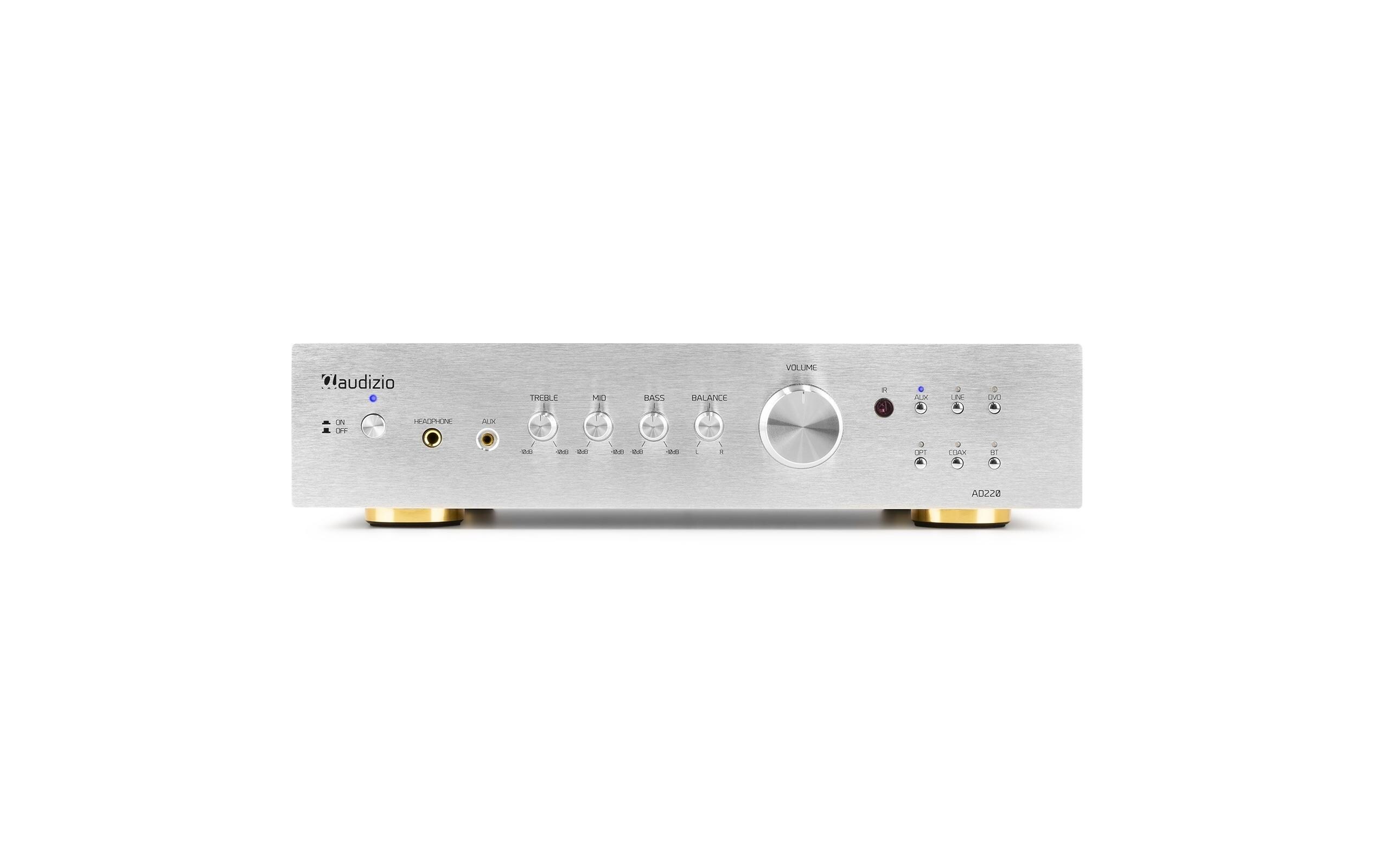 Stereo-Verstärker AD220A Silber<br>Vielseitiger 2-Kanal-Verstärker mit grosser Funktionalität