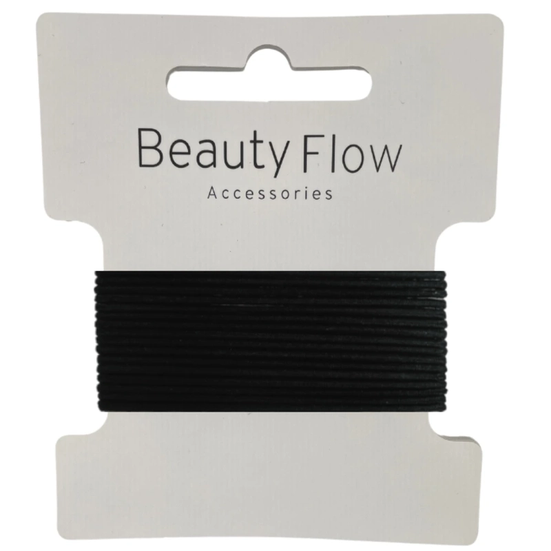 Beauty Flow Basic Hairtie 15 Pieces - Black
