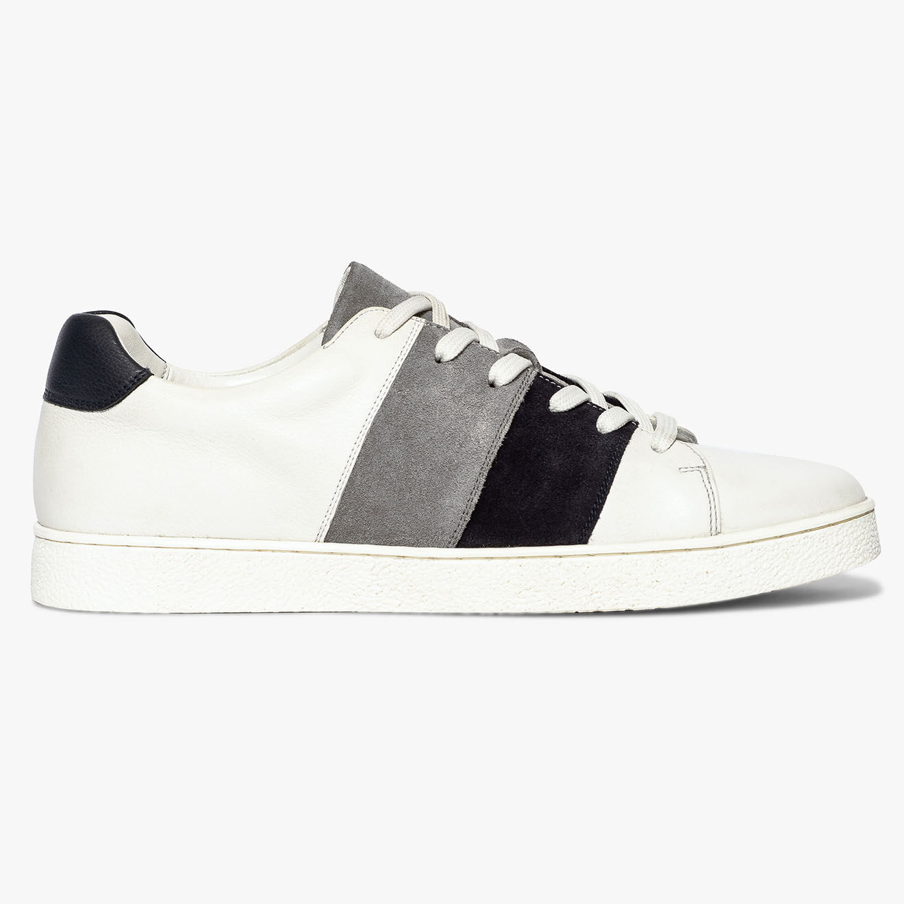 Bocage Baskets en Cuir Kemo blanc/gris/marine