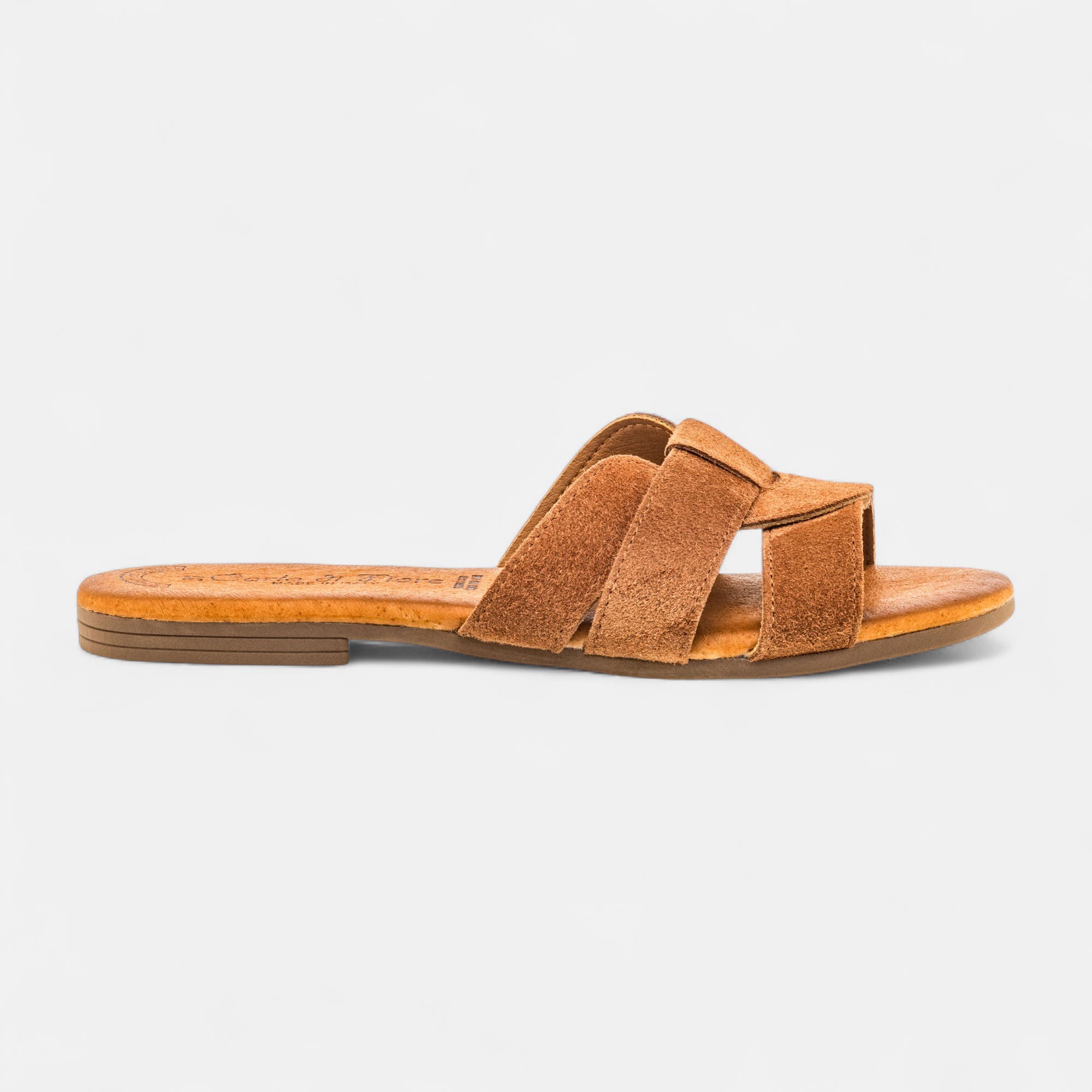 Mules Femme en cuir marron