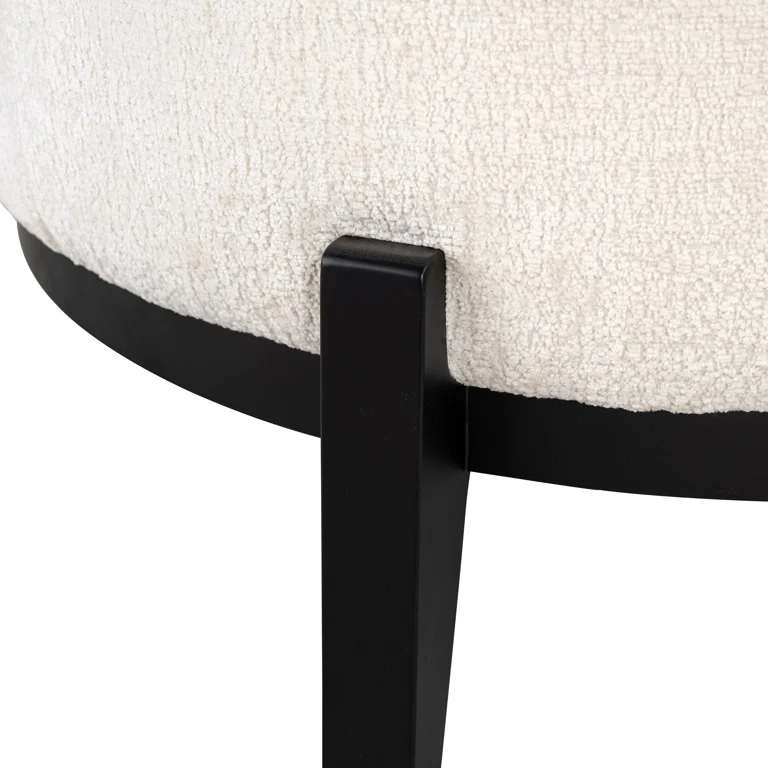 Fauteuil S4704 White Chenille Montana B88.5 x D87 x H72 cm