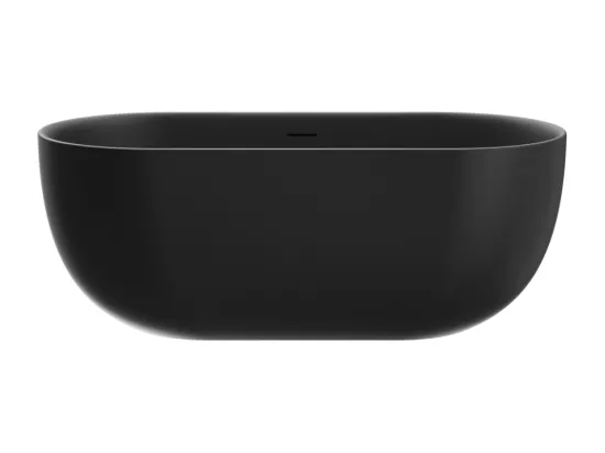 Baignoire îlot design ovale LISBON noir mat 170 cm