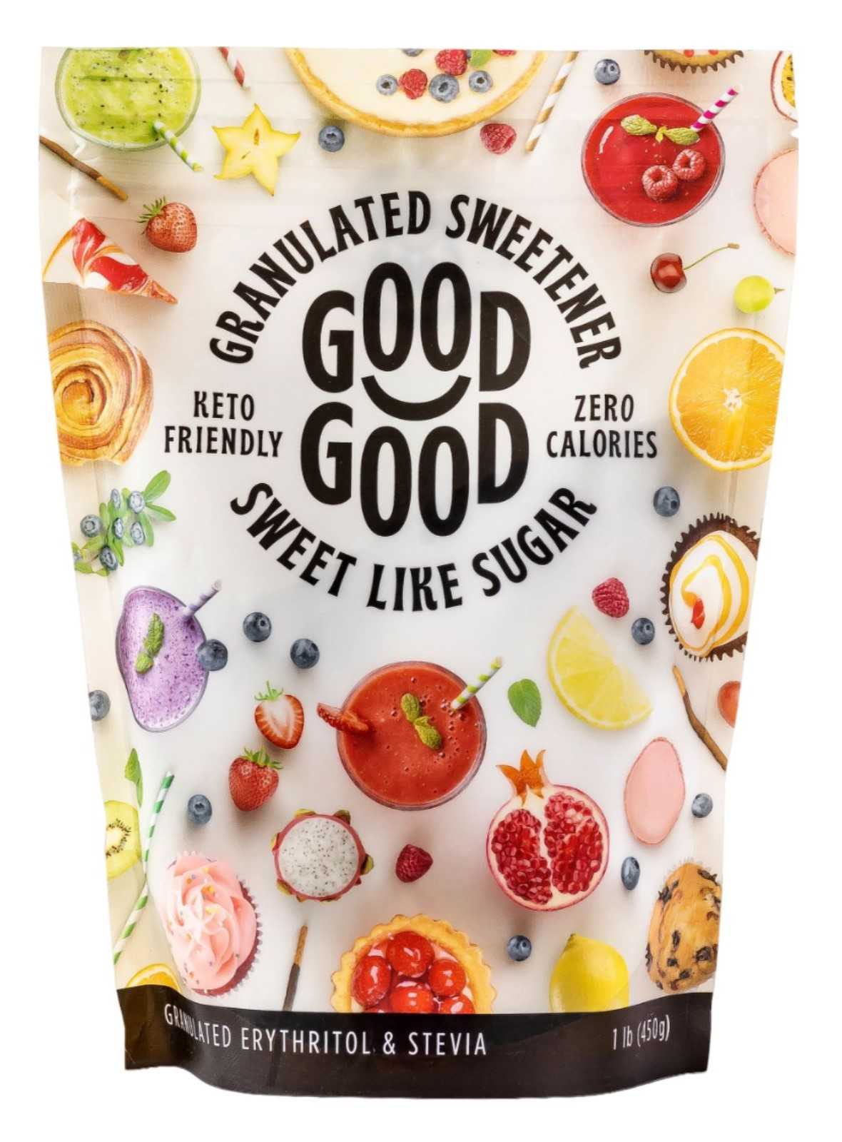 Good Good Eritritol e Stevia Doce como Açúcar 450g