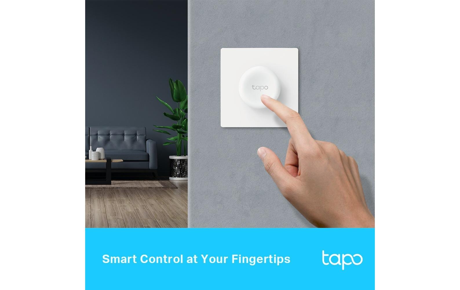 Smart Dimmer Switch Tapo S200DPraktische Kontrolle über Ihre intelligente Beleuchtung – Tapo Smart Remote Dimmer Schalter