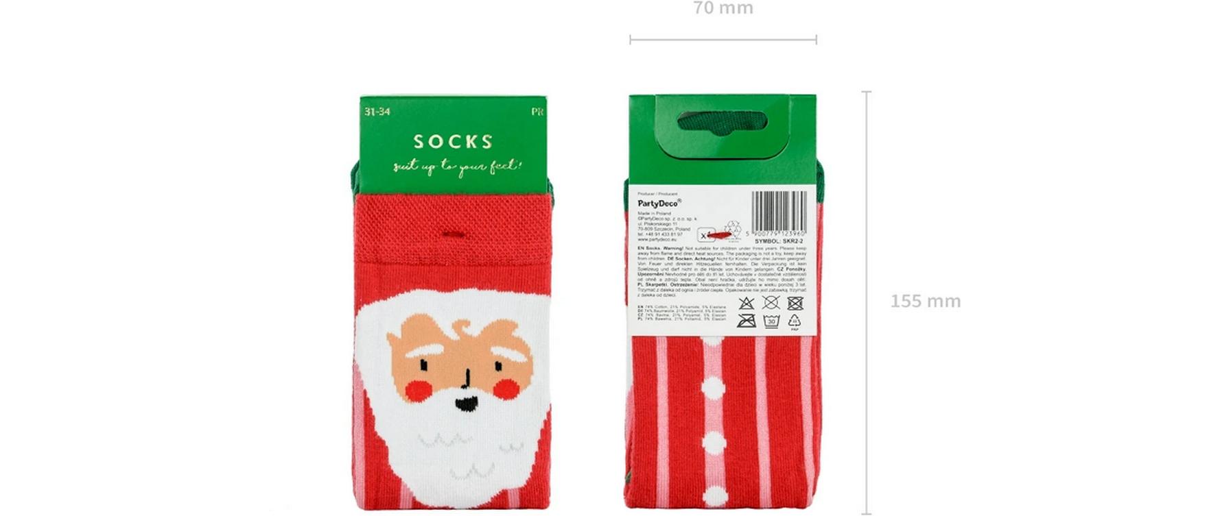 Socken Weihnachtsmann Grösse 27-30Weihnachtssocken