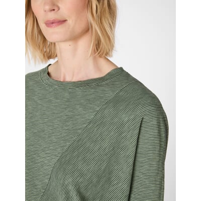 Damen-Langarmshirt, Oliv