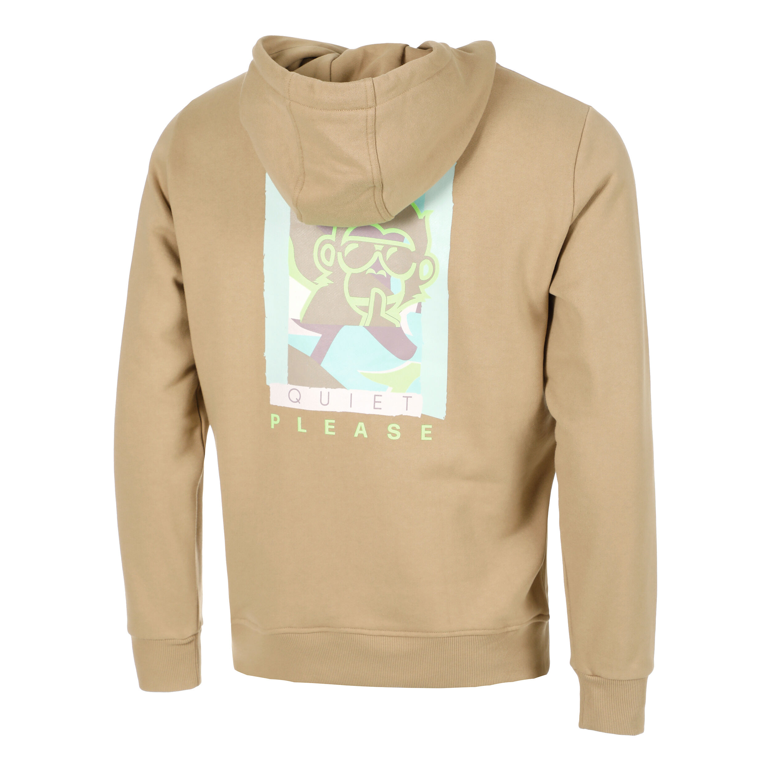 Quiet Please Wild Collage Sweat À Capuche Hommes - Beige , Multicouleur