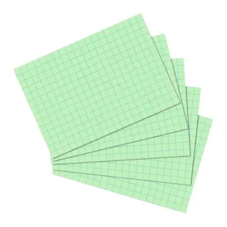 Herlitz Karteikarten, DIN A6, kariert, grün, 100 Stück