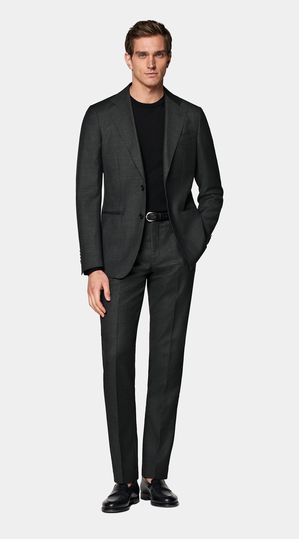 Veste de costume Havana coupe Tailored gris foncé