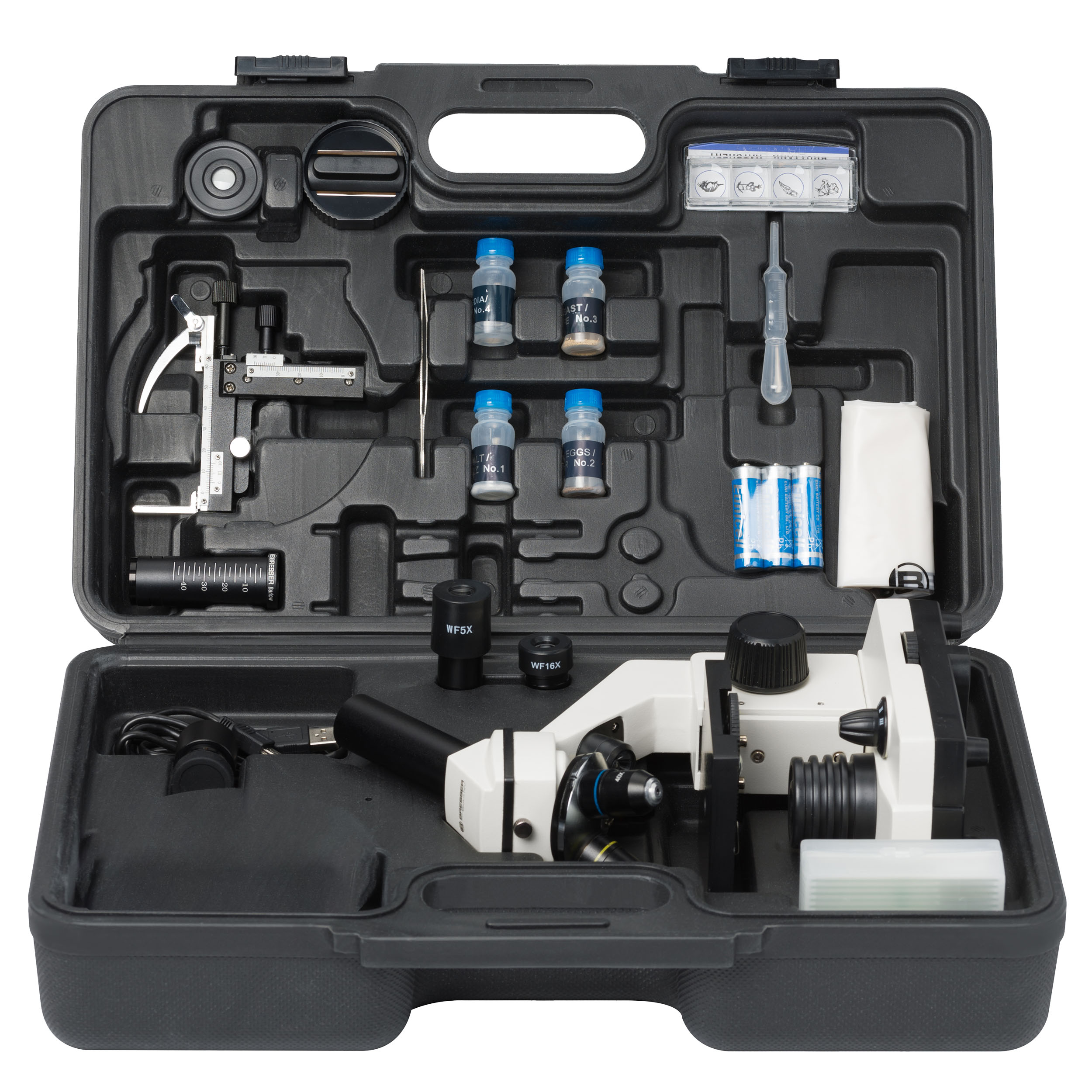 BRESSER Biolux NV 20x-1280x Mikroskop mit HD USB-Kamera