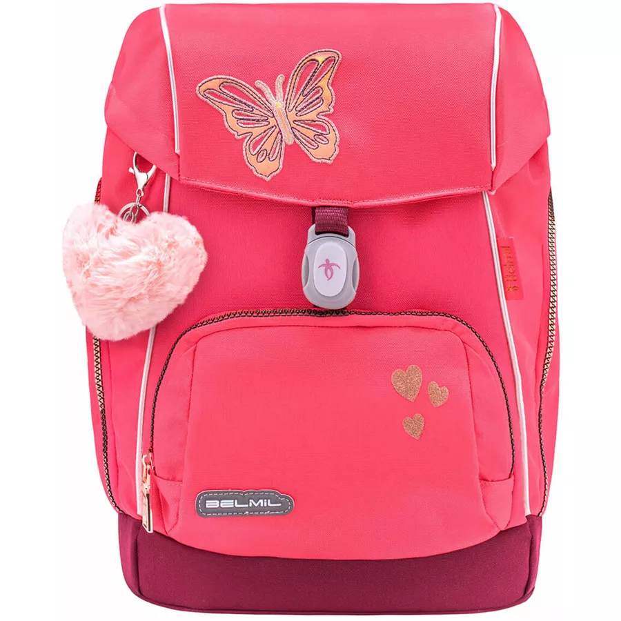Belmil Schulranzen Premium Comfy Plus Set 6-teilig Coral