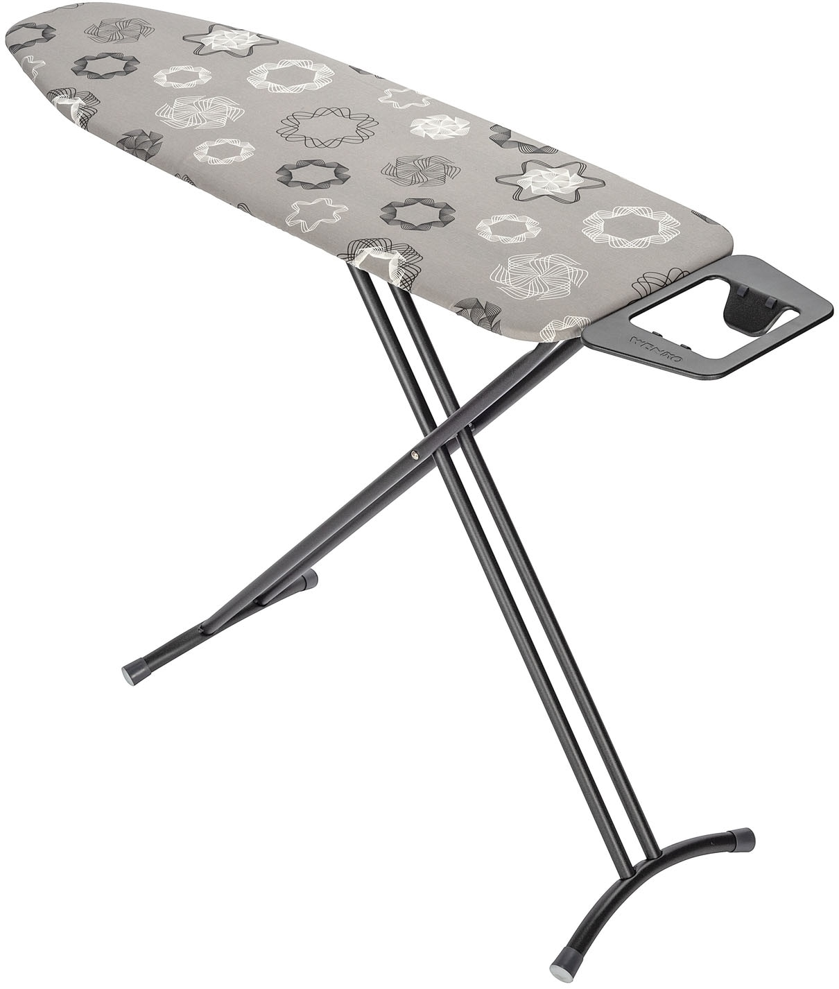 WENKO Bügelbrett »Modell Classic Black« Bügelfläche 120 cmx38 cm höhenverstellbarer Bügeltisch, platzsparend klappbar