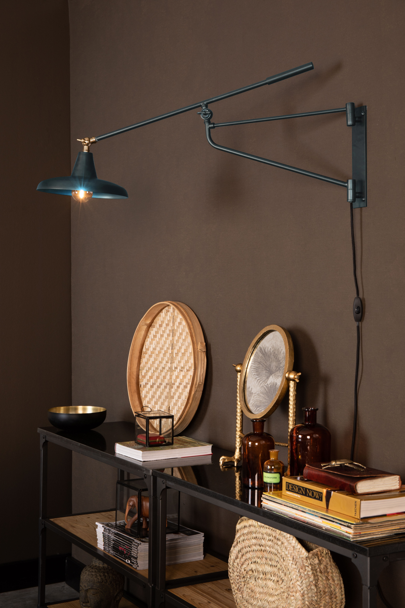 Wandlamp Hector teal