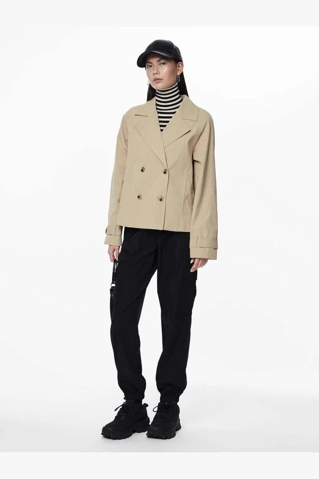Pieces Pcbille Short Trenchcoat
