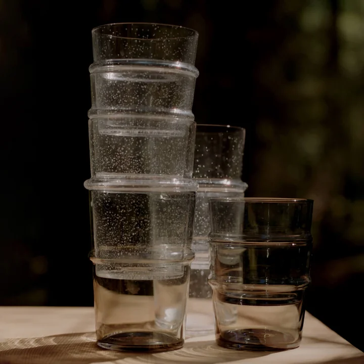 Ferm Living - Boya Trinkglas, low, 30 cl, klar (2er-Set)