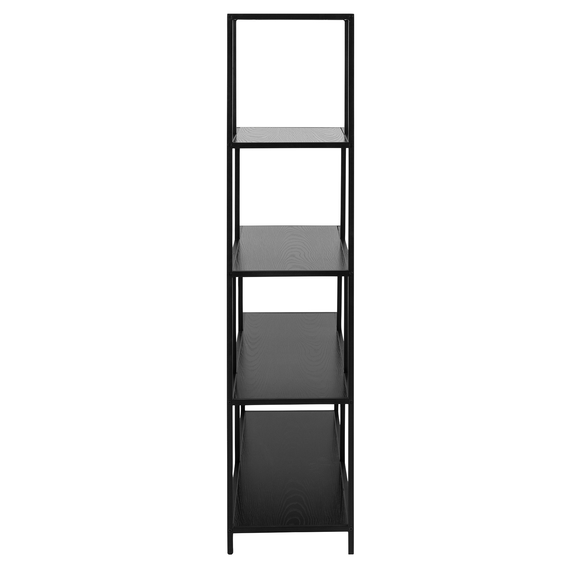 Regal SEAFORD - Esche-schwarz - 4 Ablagen - 135 cm breit