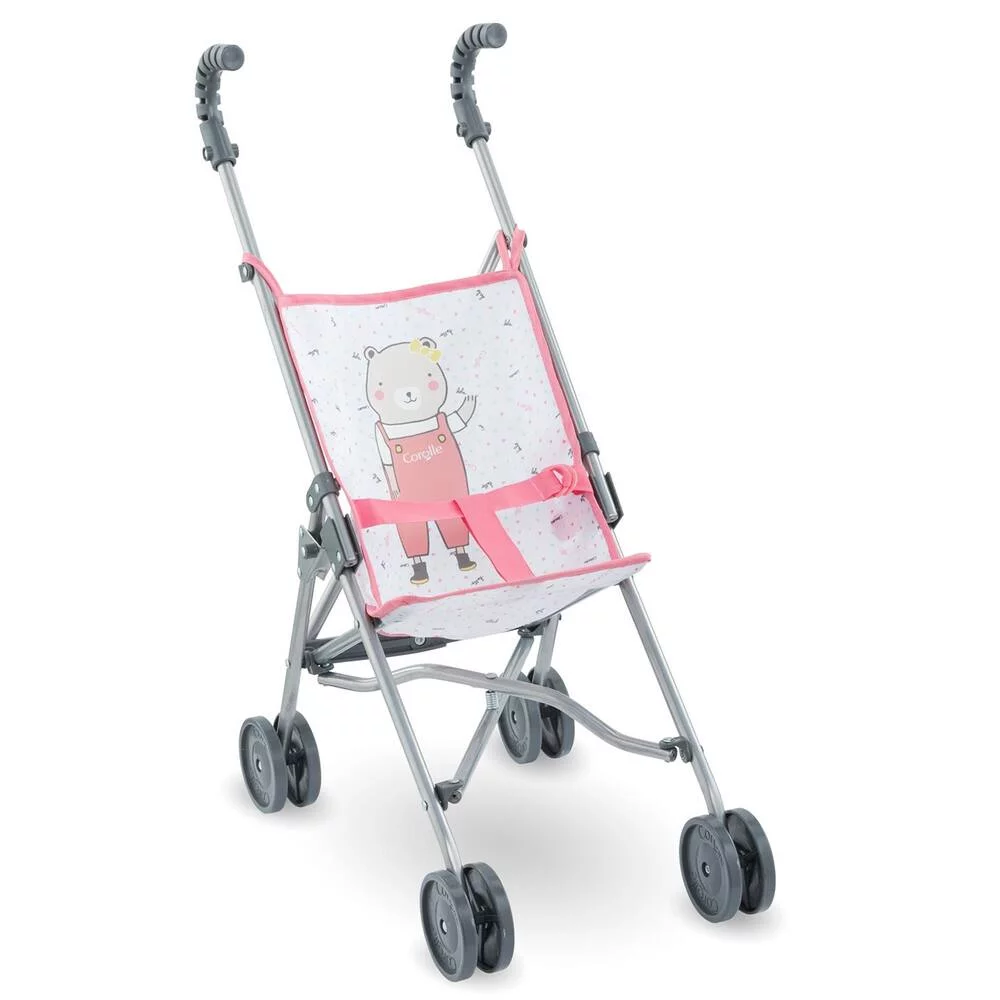 POUSSETTE CANNE ROSE - ACCESSOIRE - POUR POUPON 36, 42 ET 52CM - COROLLE