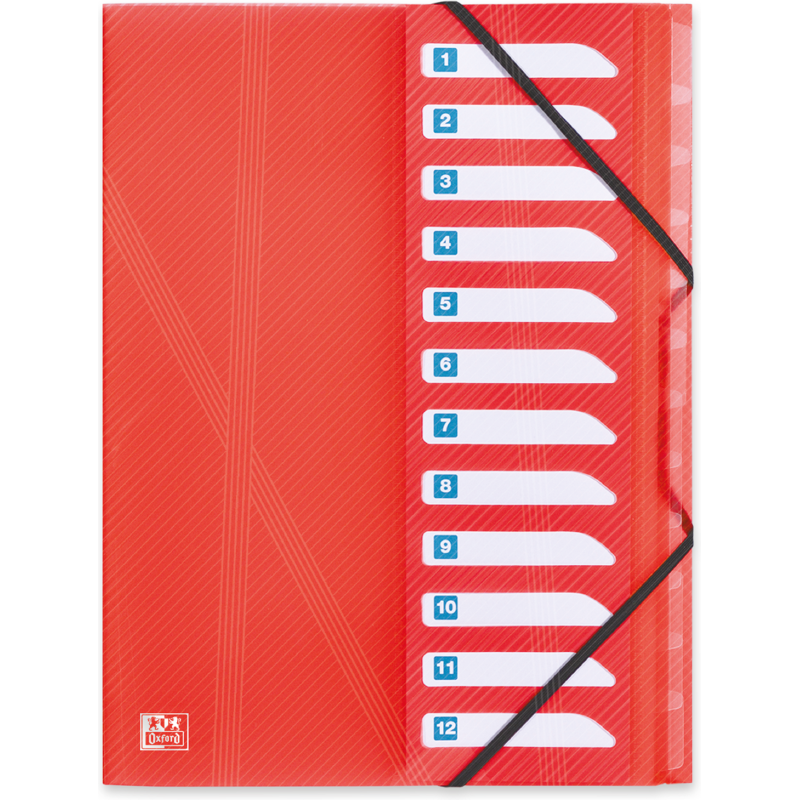 Trieur extensible Oxford Hawaï A4 12 positions couverture polypro coloris assortis