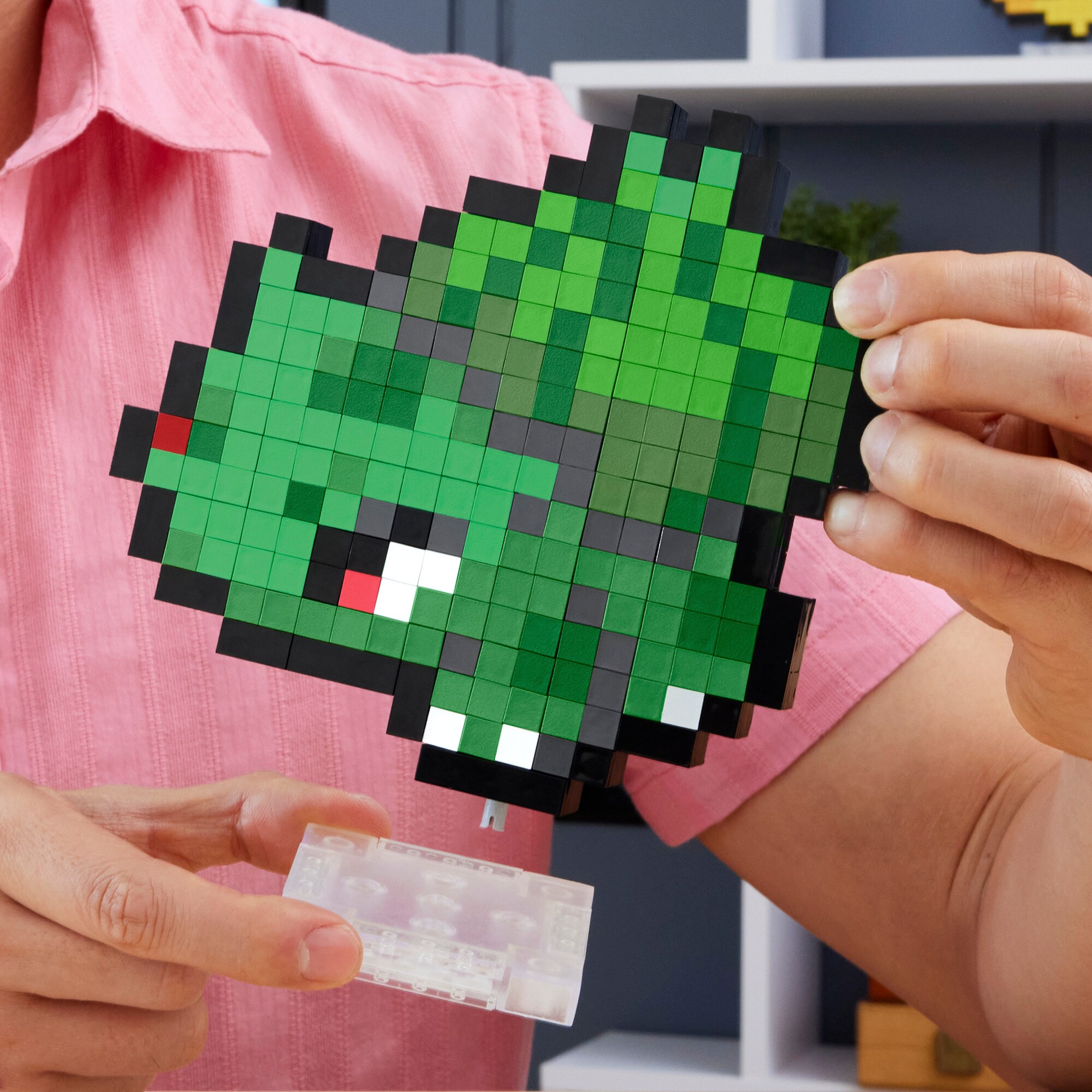 Mattel Konstruktionsspielzeug MEGA Pokémon Bisasam Pixel Art