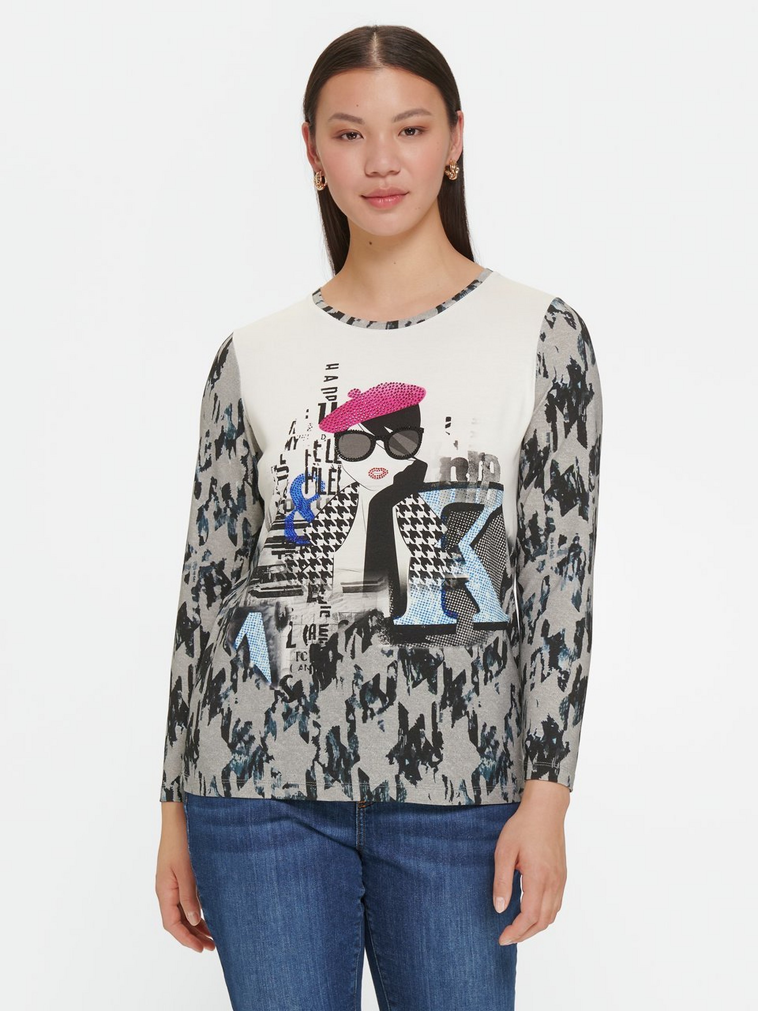 Rundhals-Shirt