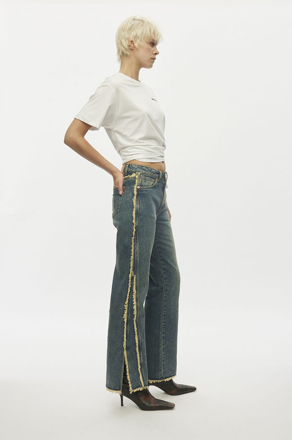 Oval Square River Split Jeans 0106 0106 vintage blue