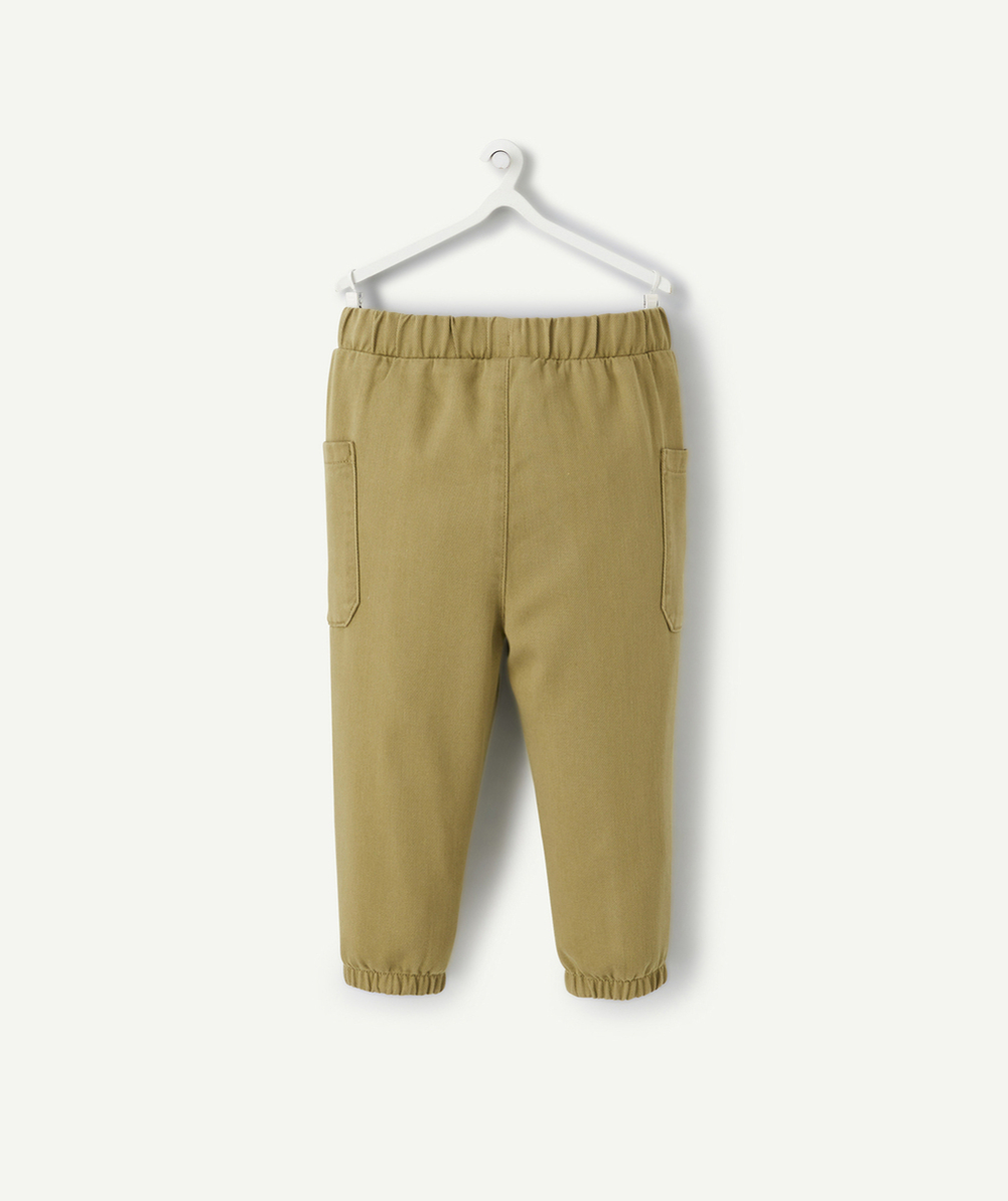 PANTALON DROIT BÉBÉ GARÇON KAKI EN VISCOSE RESPONSABLE