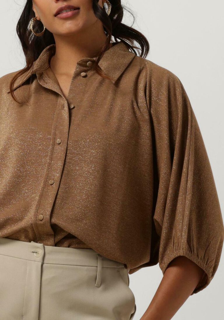 SUMMUM zand summum blouse blouse top short sleeve
