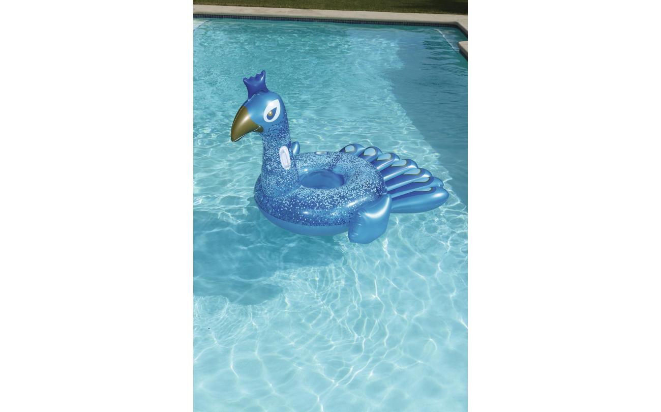 Bestway Pauw Luchtmatras Pretty Peacock opblaasbaar eiland 198cm