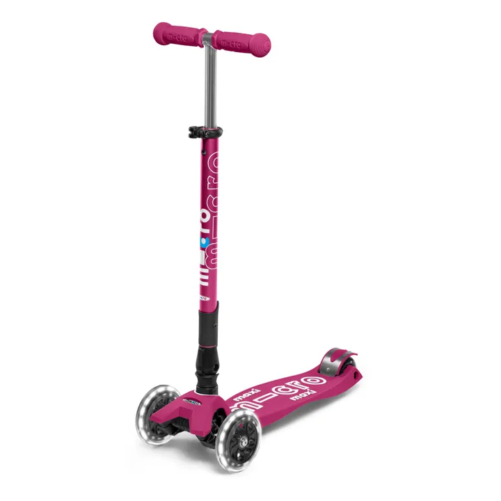 Micro Trottinette Maxi Deluxe pliable LED | Rouge