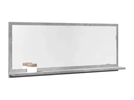 Armoire à miroir de salle de bain gris béton bois d'ingénierie