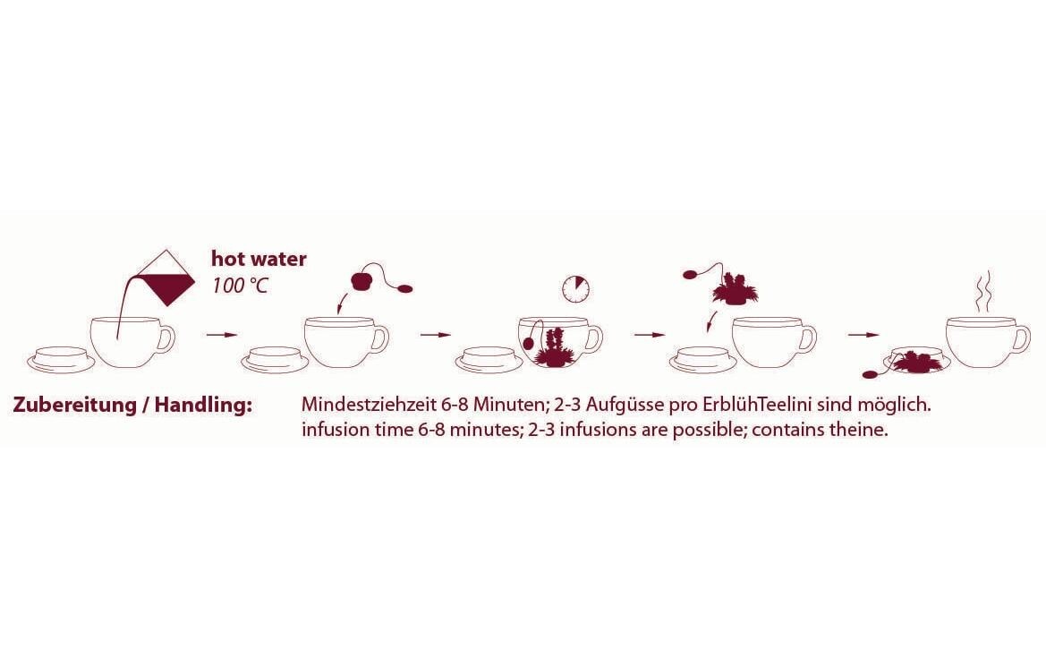 Creano Teeglas »Erblühteelini 200 ml«
