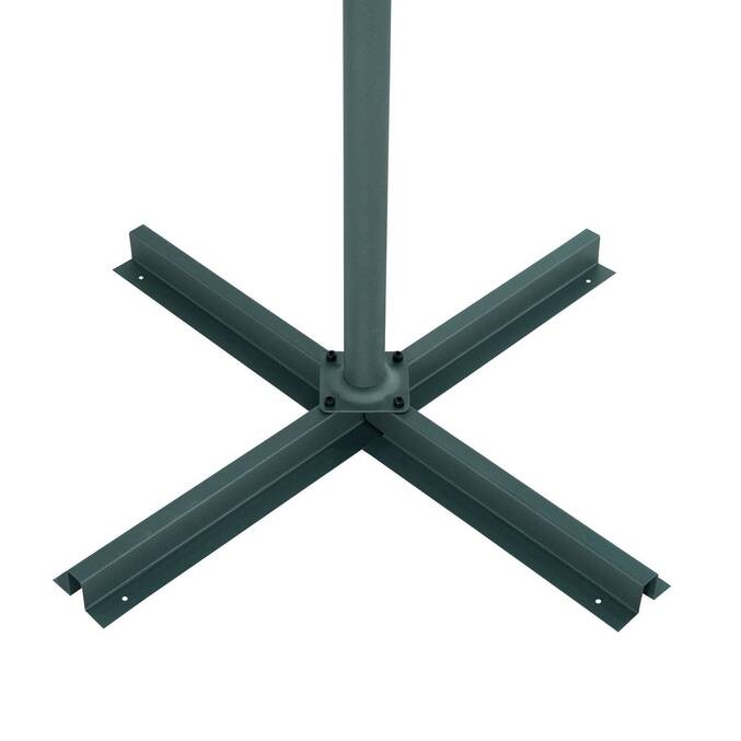 Parasol déporté rond MANOA Vert olive / Graphite
