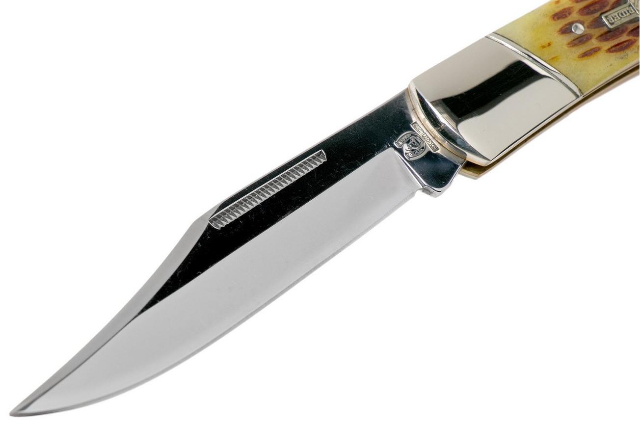 Rough Ryder Folding Hunter Amber Bone RR066 lockback zakmes