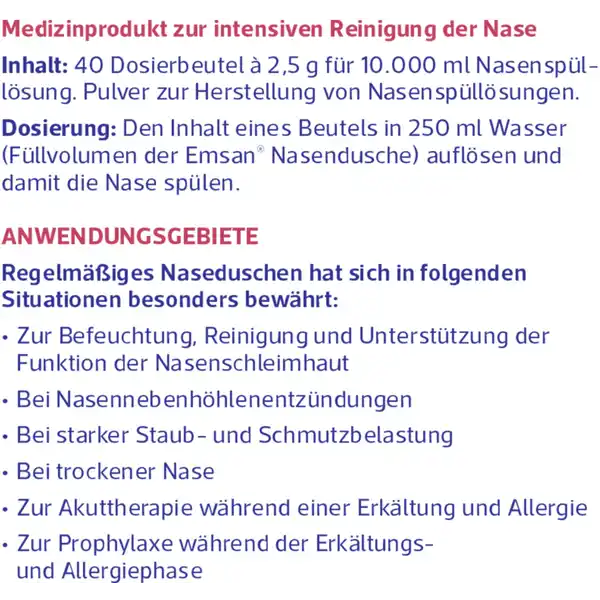 Nasenspülsalz multimineral