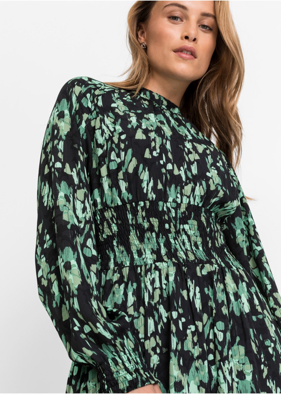 Robe midi à imprimé