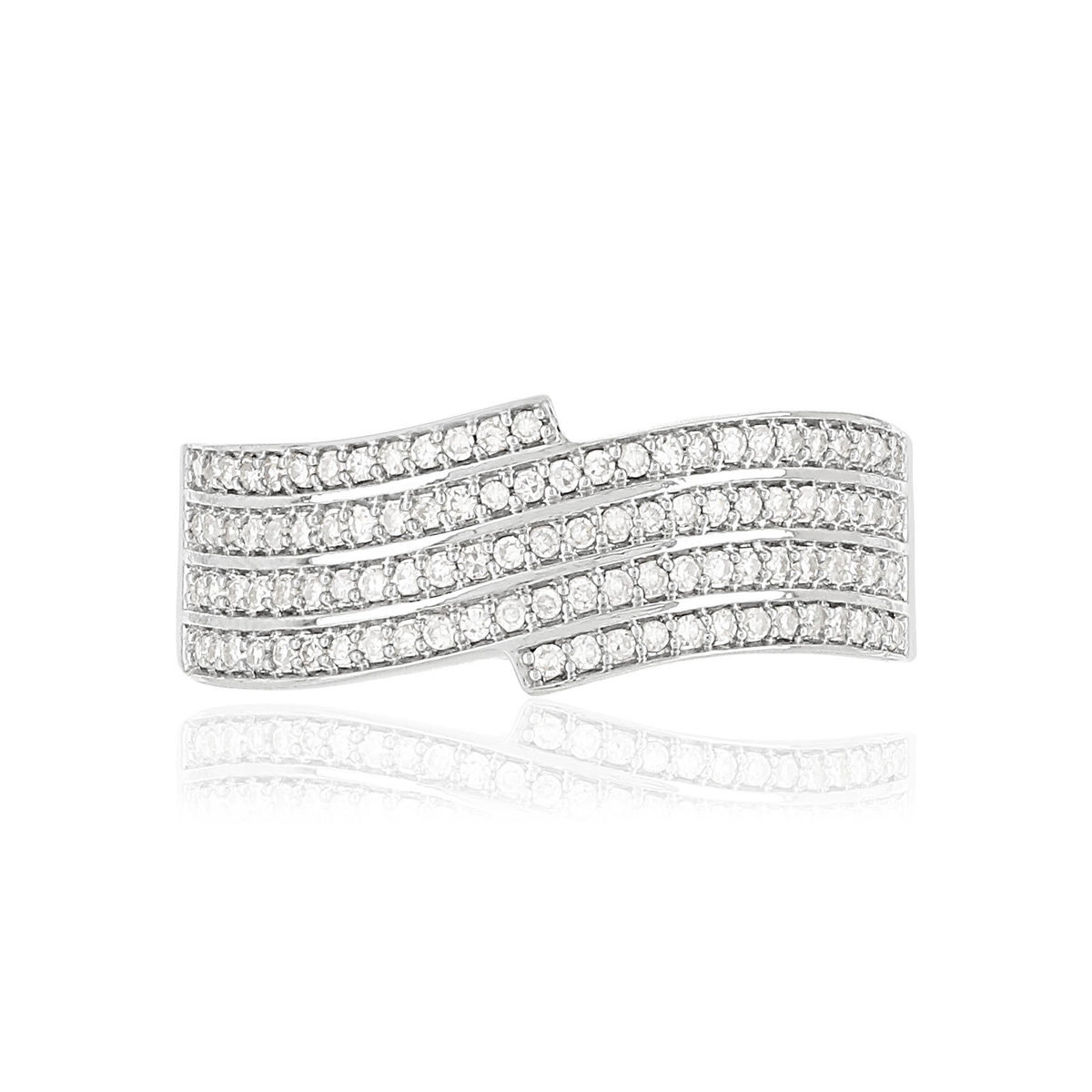 Bague MATY Or 375 blanc Diamants