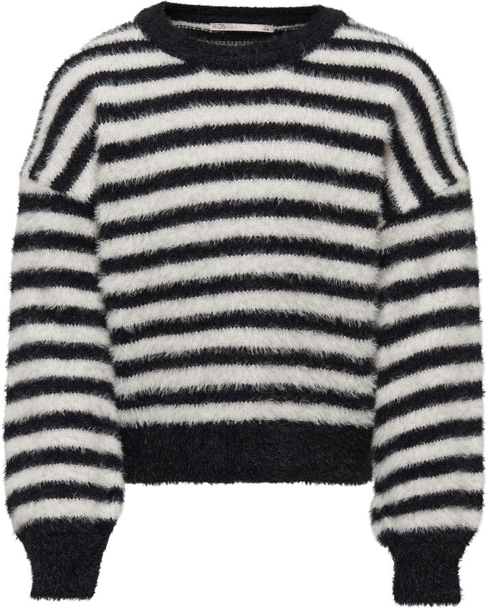 ONLY KOGNEWPIUMO L/S PULLOVER CP KNT Blå