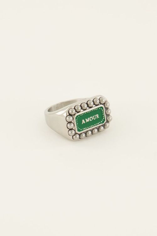 Bold Spirit ring groene amour bedel