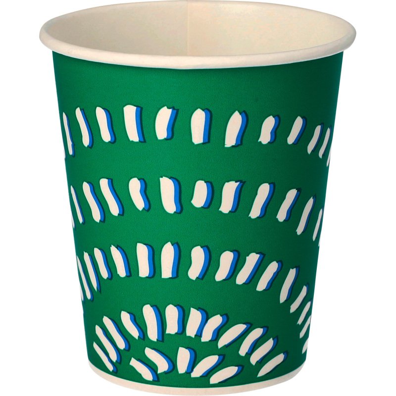 Gobelet en carton Spring vert - 20 cl - Lot de 100