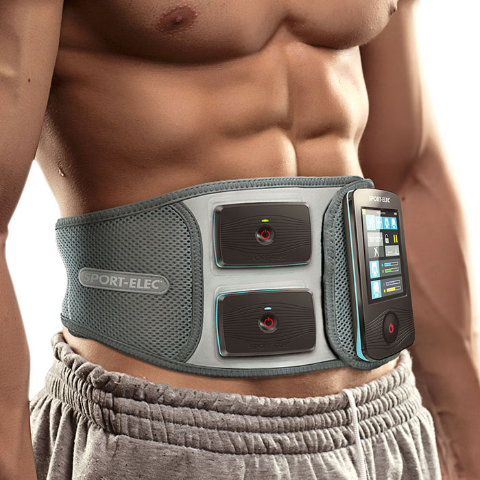 Cinto abdominal ergonômico para eletroestimuladores musculares Sport-elec