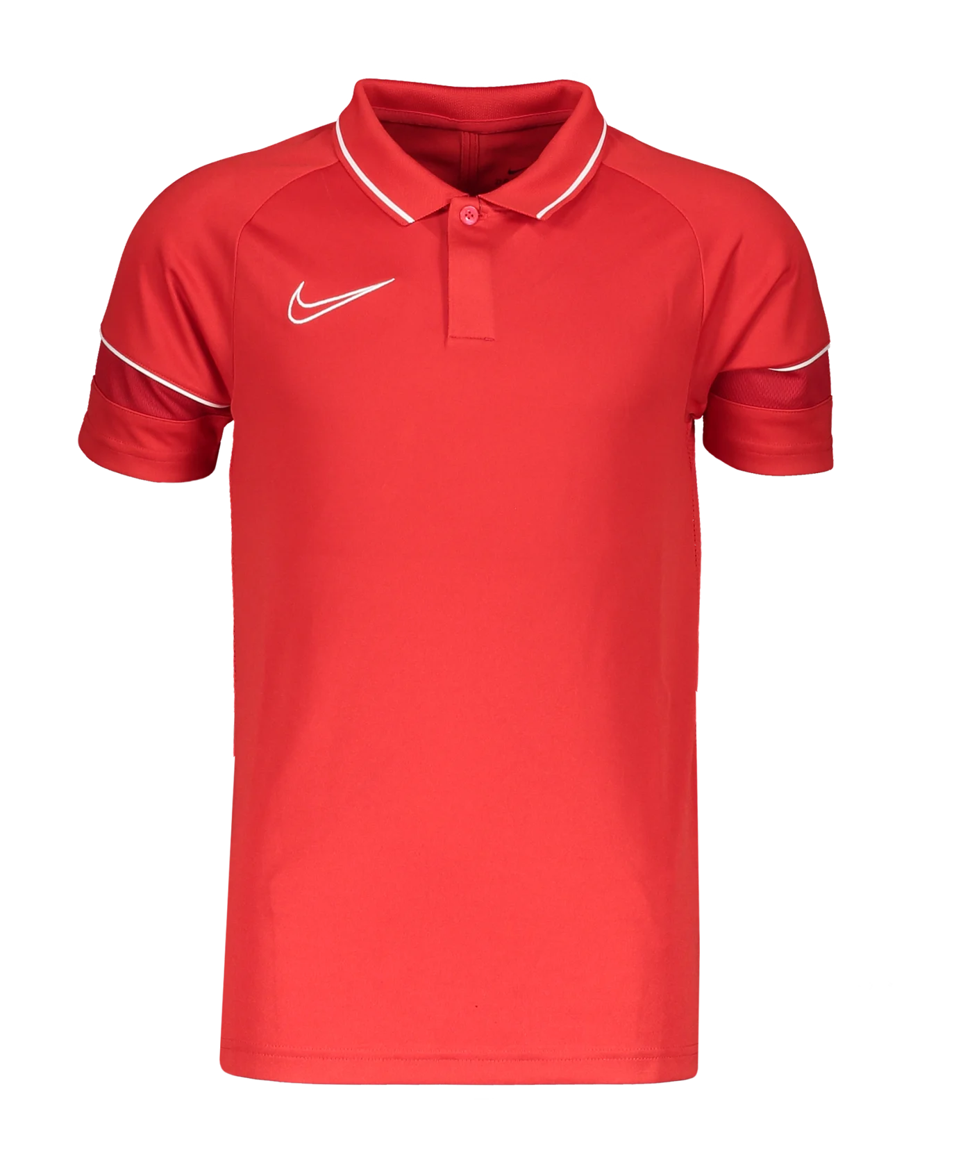 Nike Academy 21 Poloshirt Kids Rot Weiss F657
