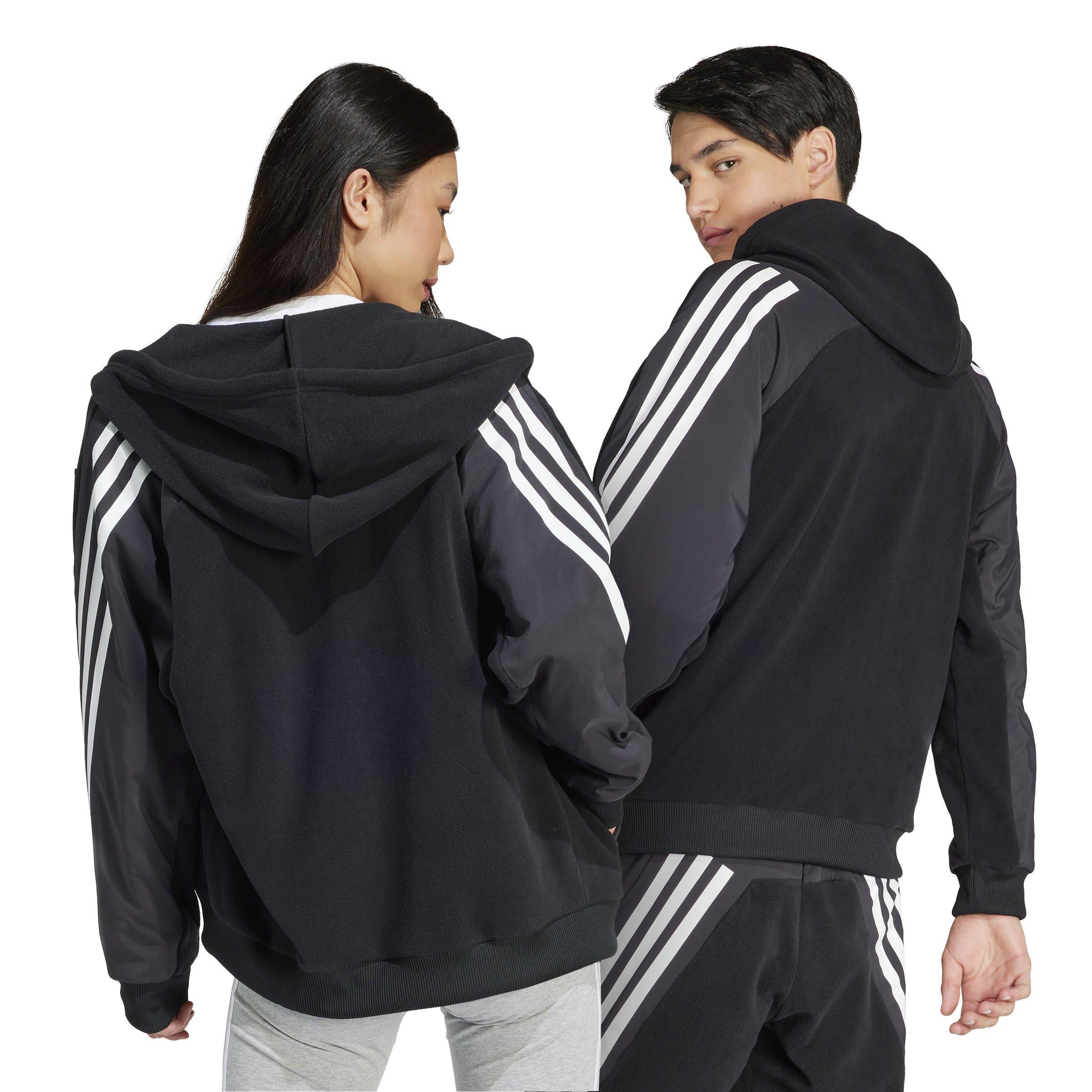 adidas Future Icons 3 Stripes Full Zip Hoodie Mens