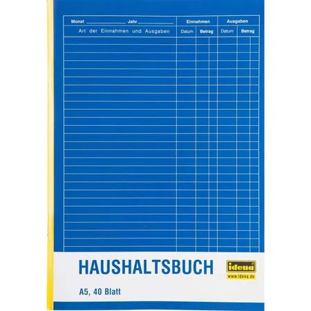 Idena Haushaltsbuch A5 40 Blatt